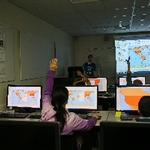 Shawmut Hills students learning GIS